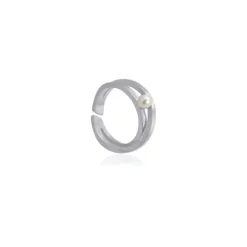Anartxy Anillo Acero Diamantado Perla