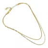Anartxy Collar Doble Snake Eslabones Dorado