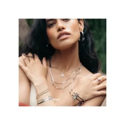 Anartxy Collar Doble Snake Eslabones Dorado