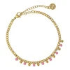 Anartxy Pulsera Mini Esfera Rosa