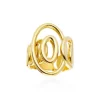Anillo Aix en plata dorada Marina Garcia