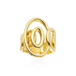 Anillo Aix en plata dorada Marina Garcia