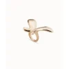 Anillo bañado en oro de 18K con forma de mariposa grande - ANI0795ORO