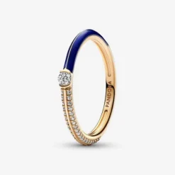 Anillo Dual y Azul Pave Pandora Me - 162528C01