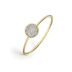 Anillo en Oro 18k Circonitas Pavé