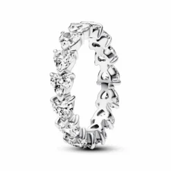Anillo Eternidad Fila de Corazones - 193103C01