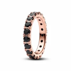 Anillo Eternity Fila Negra Brillante - 180050C02