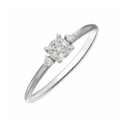 Anillo Itemporality Oro Blanco Diamantes 0.072cts