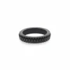 Anillo minimalista Nova negro Steel&Barnett - R-NOV02