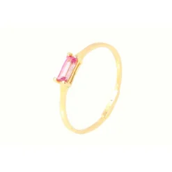 Anillo Oro 18k Topacio Rosa