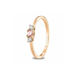 Argyor Anillo Diamantes Zafiro Rosa
