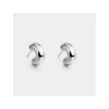 Aros de plata tipo bold semiabiertos Itemporality