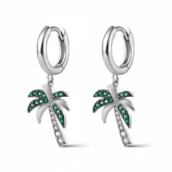 Aros Plata Palmera
