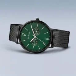 Bering Classic Esfera Verde Negro Mate
