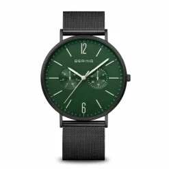 Bering Classic Esfera Verde Negro Mate