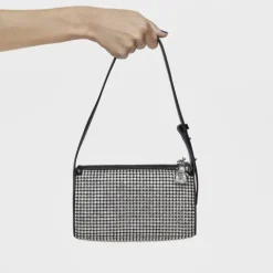 Bolso de hombro plata Party
