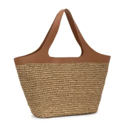 Capazo grande camel TOUS Lirio Rafia