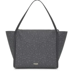 Capazo grande gris oscuro Kaos Mini Lines