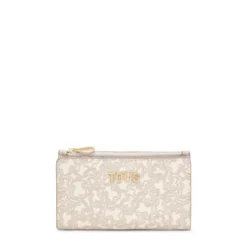 Cartera beige TOUS Kaos Mini Lines