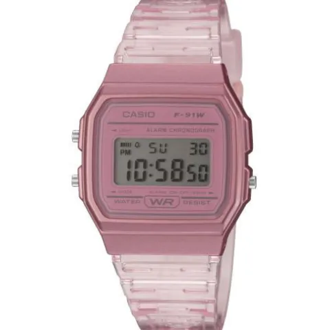 Casio Vintage Rosa Transparente
