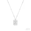 Chapa Personalizable Plata con Cadena