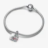 Charm Colgante Doble Winnie the Pooh y Piglet de Disney Amigos