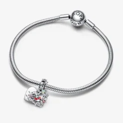 Charm Colgante Doble Winnie the Pooh y Piglet de Disney Amigos