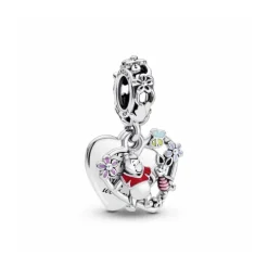 Charm Colgante Doble Winnie the Pooh y Piglet de Disney Amigos