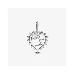 Charm Colgante Flecha Corazón Giratorio Pandora