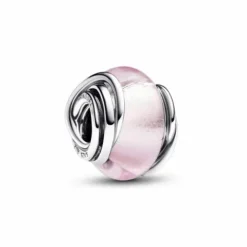 Charm de Cristal de Murano Rosa Envuelto