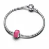 Charm Mini Cristal de Murano Rosa