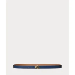 Cinturón reversible de piel con logotipo - 412883715007
