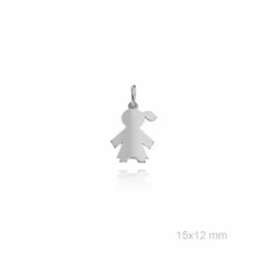 Colgante Niña Plata Personalizable