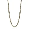 Collar Beat de acero con cadena bronce