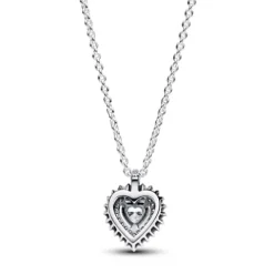 Collar Corazón Halo Brillante