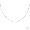 Collar Corazones Circonitas Plata
