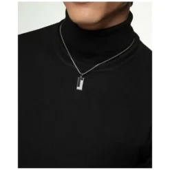 Collar de hombre de acero y placa colgante Viceroy