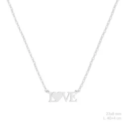 Collar en silueta Love