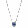 Collar Halo Azul Cuadrado Brillante - 393560C01