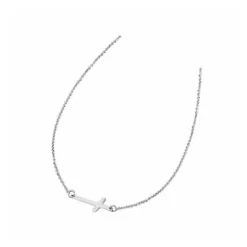 Collar Lotus Silver  Cruz Plata