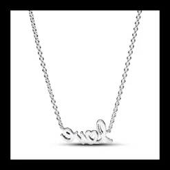 Collar Love Escrito a Mano Brillante