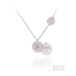 Collar Mamá Esmalte Rosa