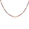 Collar multicolor rojo acero ANARTXY