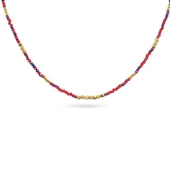 Collar multicolor rojo acero ANARTXY