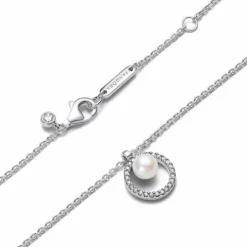 Collar Perla Cultivada de Agua Dulce y Pavé