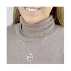 Collar Personalizado Plata Flores