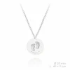 Collar Pies Plata Personalizable