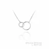 Collar Plata Doble Aros