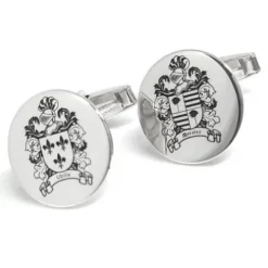 Gemelo Liso Redondo Plata Personalizado