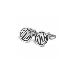Gemelos Monogram Plata 18mm